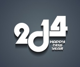 2014 New Year background vector graphics 03