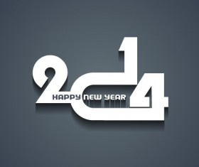 2014 New Year background vector graphics 05