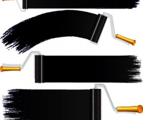 Paint brushes tools vector