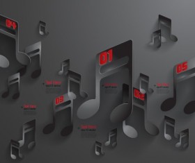 Black Paper vector background 01