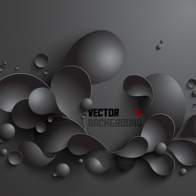 Black Paper vector background 03