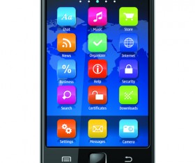 Vector phone template design 02