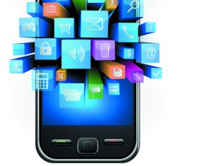 Vector phone template design 05