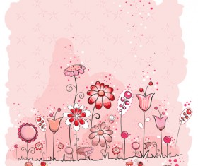 Pink style kid card designs vector 04