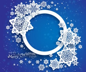 Christmas snowflakes backgrounds vector 01