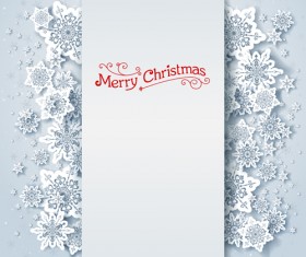 Christmas snowflakes backgrounds vector 02