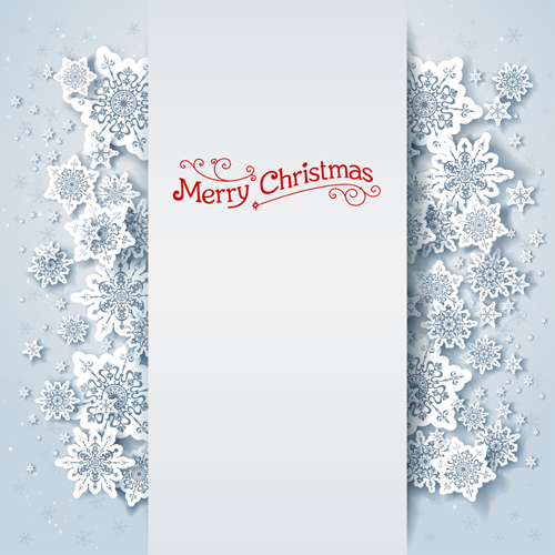 Christmas snowflakes backgrounds vector 02