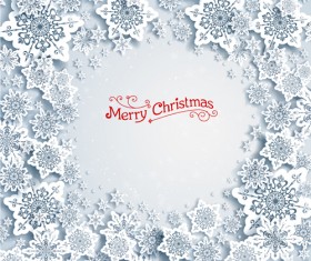Christmas snowflakes backgrounds vector 03