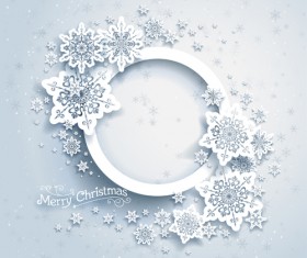 Christmas snowflakes backgrounds vector 04