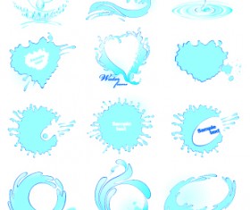 Splash drinks design vector 01