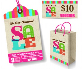 Vintage tags big sale vector 03