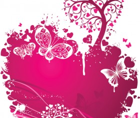 Valentines Day Romantic ornaments vector 04