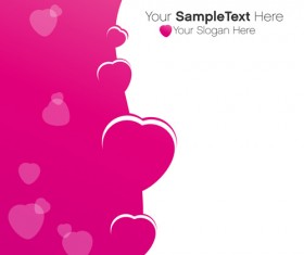Valentines Day creative background vector 02