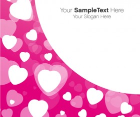 Valentines Day creative background vector 03
