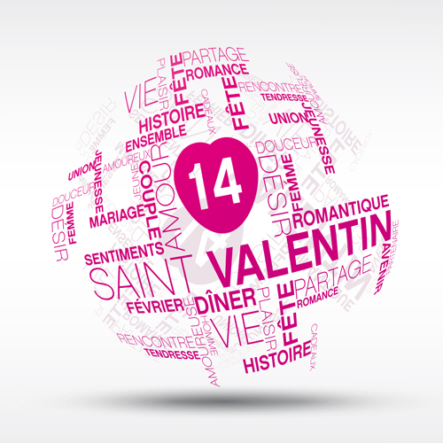 Valentines Day creative background vector 04
