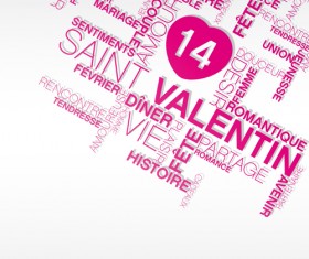 Valentines Day creative background vector 05