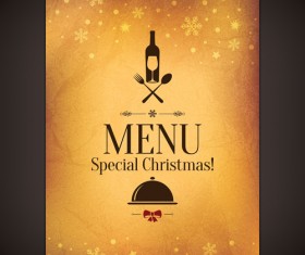 Vintage 2014 christmas background design vector 04