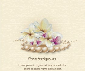 Vintage Spring floral background 01