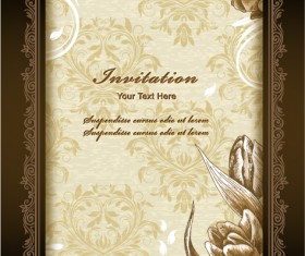 Vintage Spring floral background 04