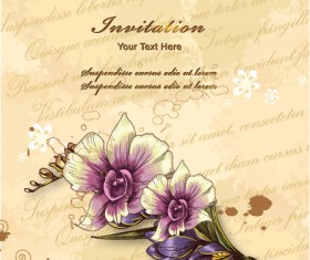 Vintage Spring floral background 11
