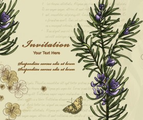 Vintage Spring floral background 15