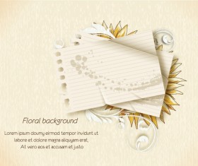 Vintage Spring floral background 19