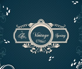 Vintage Spring floral background 21