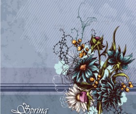 Vintage Spring floral background 25