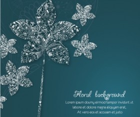 Vintage Spring floral background 34