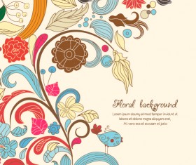 Vintage Spring floral background 39