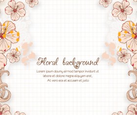 Vintage Spring floral background 40
