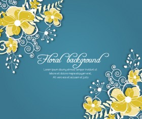 Vintage Spring floral background 43