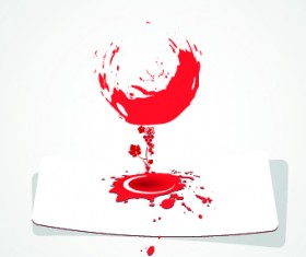 Wine art background vector 01