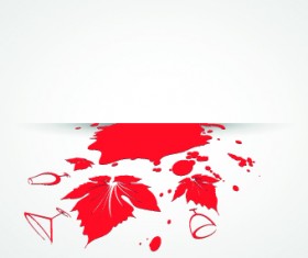 Wine art background vector 02