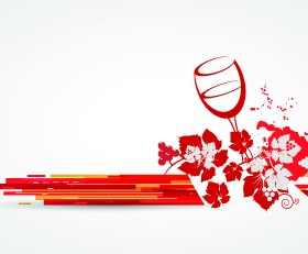 Wine art background vector 04