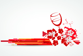 Wine art background vector 04