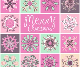 Vintage xmas elements vector 03