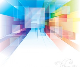 Fractal abstract background vector 02