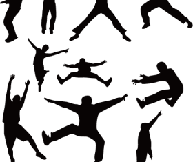 Dance silhouette vector