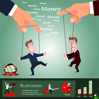 Business money infographics vector 01