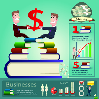 Business money infographics vector 03