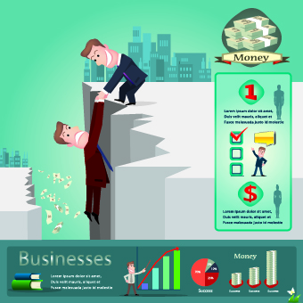 Business money infographics vector 04
