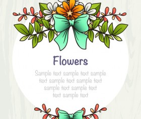 Flower decor illustration vector 03