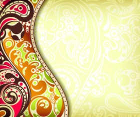 Floral decorative pattern background 01