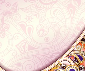 Floral decorative pattern background 03