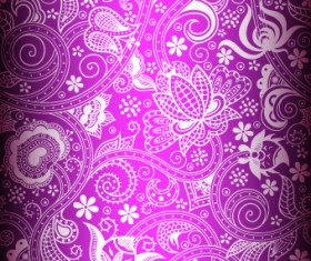 Floral decorative pattern background 07