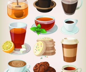 Set of food icons vectors 02