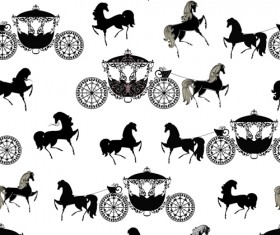 2014 Horses Seamless Patterns vector 03