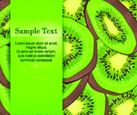 kiwi fruit background vector graphic