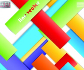 Lines vector background set 01